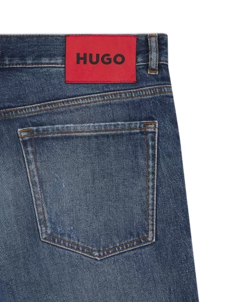 HUGO Džínsy tmavomodrá