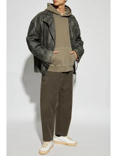 Hanorac cu glugă Woolrich cu broderie verde