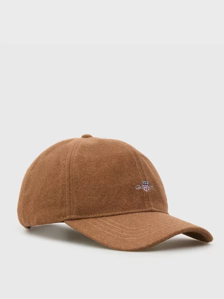 Вовняна кепка Gant коричнева