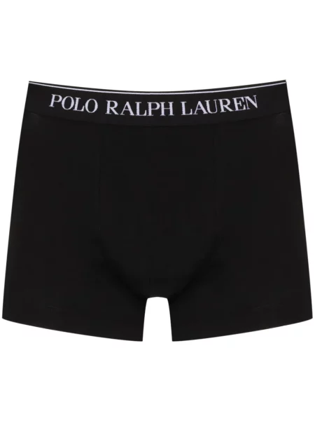 Pruhované keprové kalhotky Polo Ralph Lauren modré