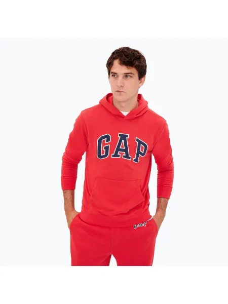 Pánska mikina GAP XLS FT Arch PO HD modern red červená