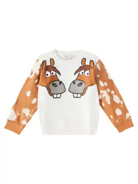 Φλις φούτερ Stella Mccartney λευκό
