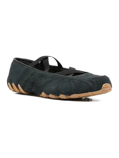 Balerinki Adidas skórzane czarne