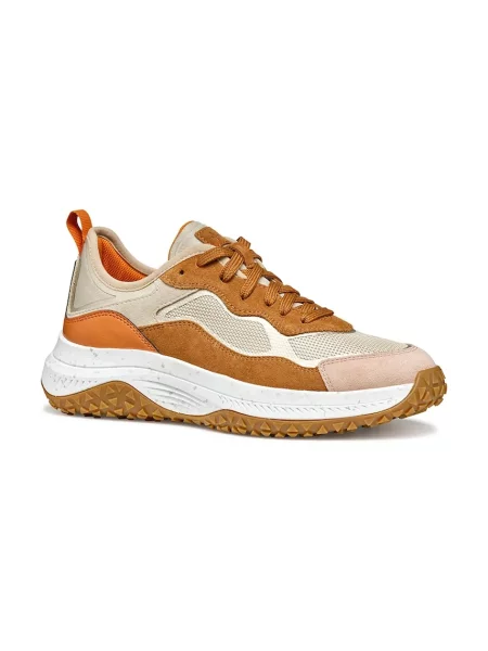 Sneakersy Geox skórzane brązowe