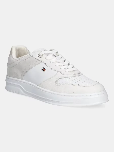 Tommy Hilfiger sneakers TH SPORTY CUPSOLE TUMBLED LTR alb