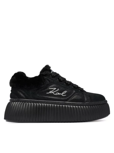 KARL LAGERFELD Sneakersy Kreeper Lo czarny