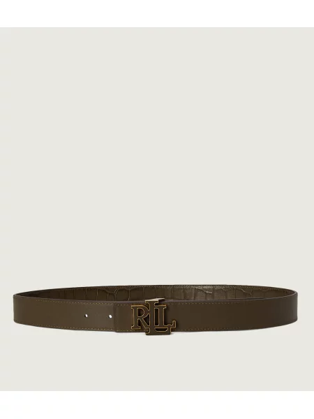 LAUREN RALPH LAUREN Curea din piele cu două fețe Logo Reversible