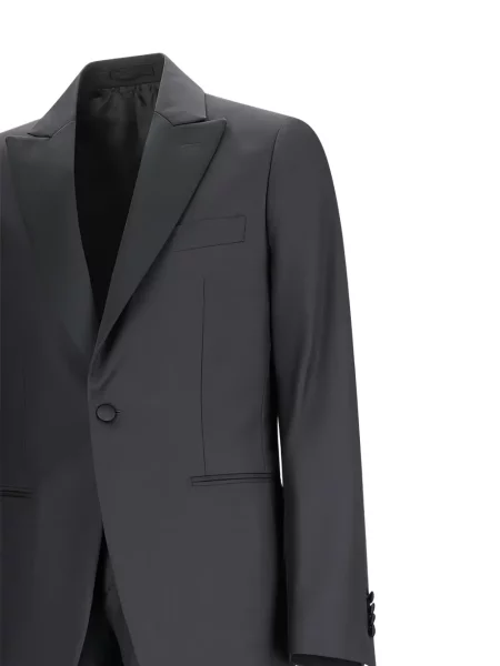 Costum Lardini de lână de costum gri
