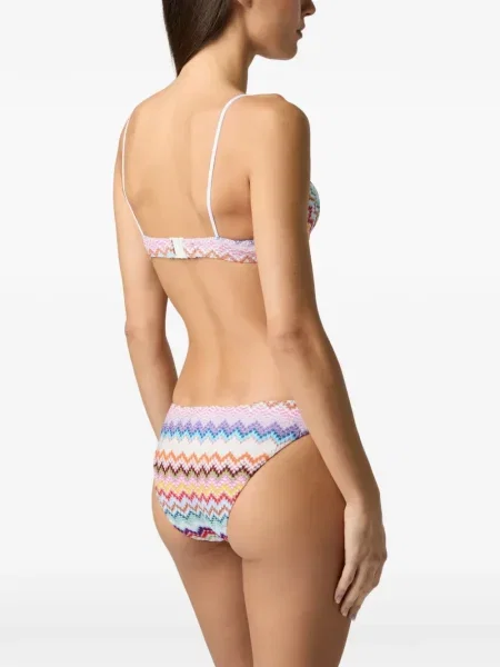 Bikini Missoni alb