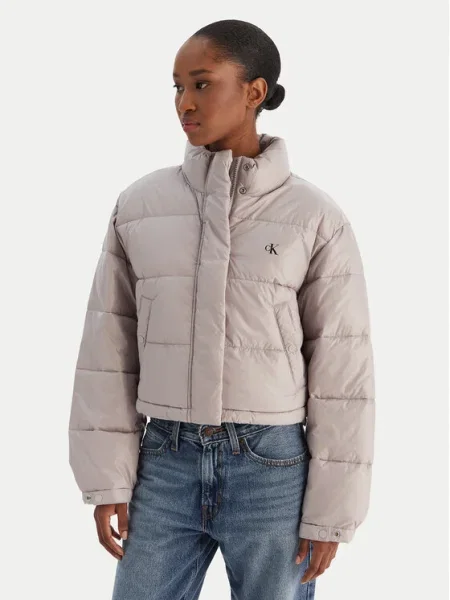 Яке Calvin Klein Jeans сиво зимен модел синьо