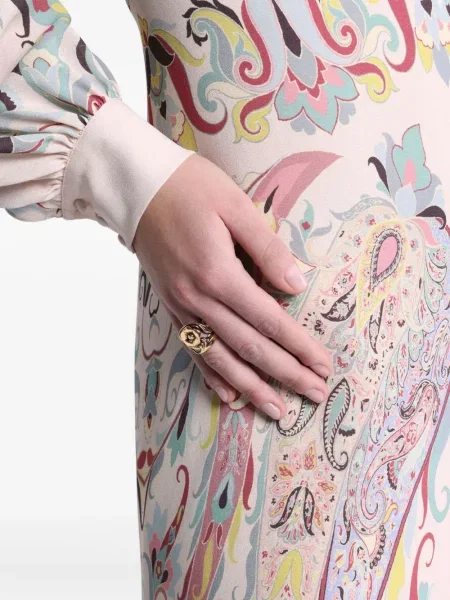 Inel Etro cu model floral auriu