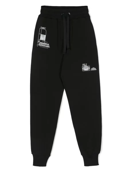 Pantaloni Dolce & Gabbana Dgvib3 cu imagine alergare negru