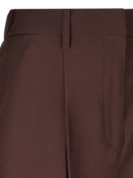 Pantaloni Forte_forte plisate maro