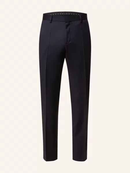 Boss Oblekové Kalhoty Genius Slim Fit dark blue modré