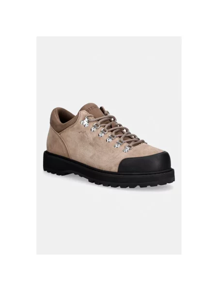 Sneakersy Diemme skórzane brązowe