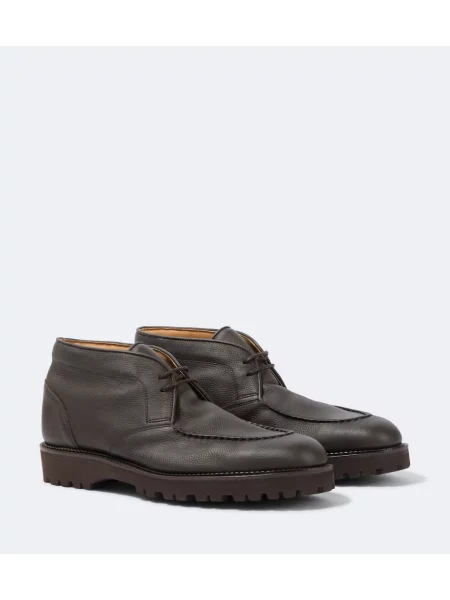 Ghete desert John Lobb din piele maro