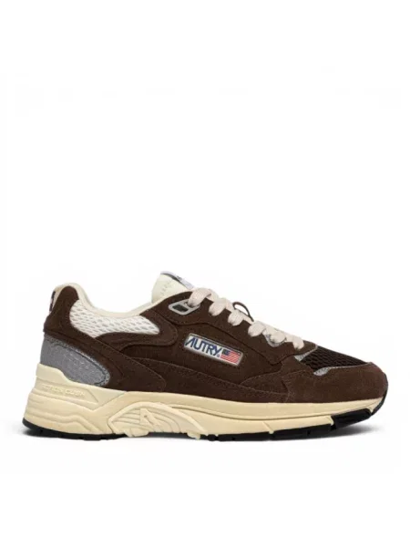 Sneakersy Autry brązowe