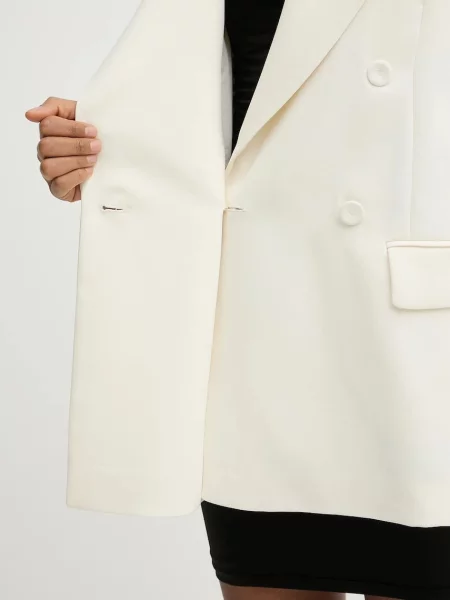 Піджак Marella MLTFERVORE двобортний однотонний бежевий