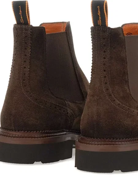 Botine chelsea Santoni maro