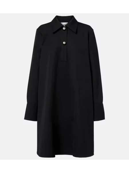 Rochie Jil Sander de lână de costum negru