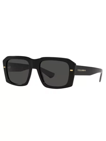 Dolce & Gabbana Akcesoria Kobieta 54 MM Kwadratowe okulary przeciwsłoneczne Szary czarny