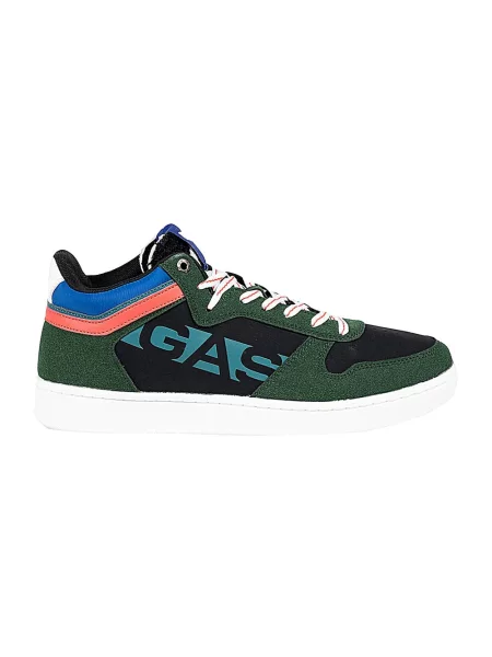 Sneakersy Gas skórzane zielone