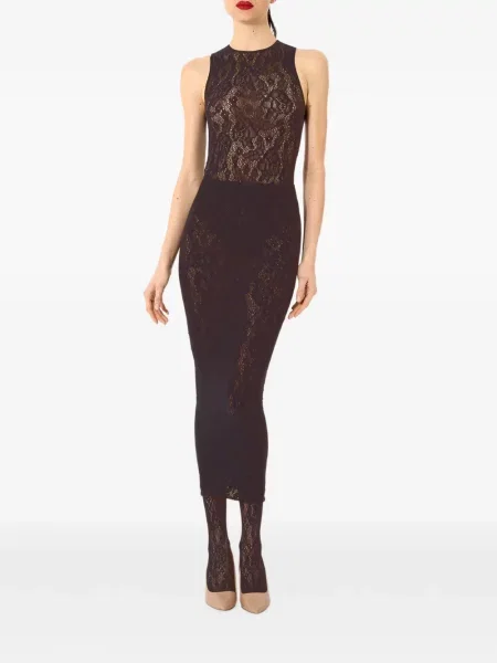 Body Wolford cu model floral roz