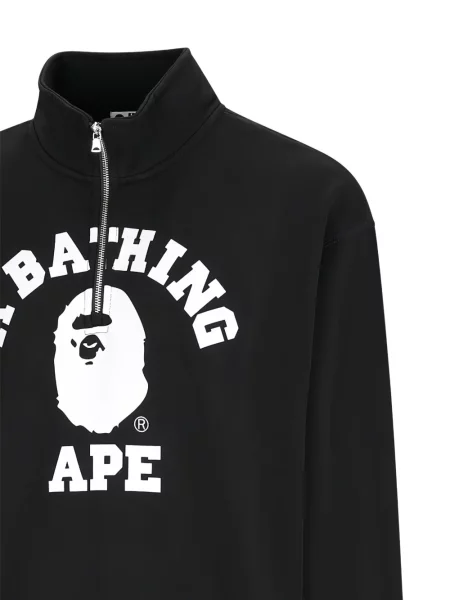 Pulover A Bathing Ape® cu imagine negru