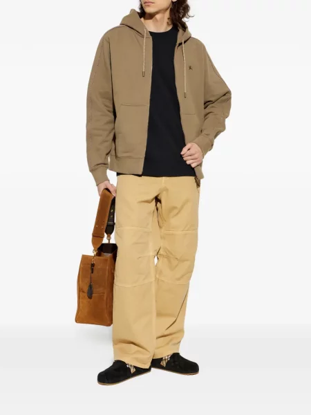 Hanorac cu glugă Burberry cu broderie maro