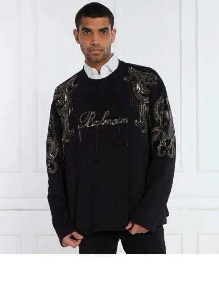 Balmain Hanorac negru