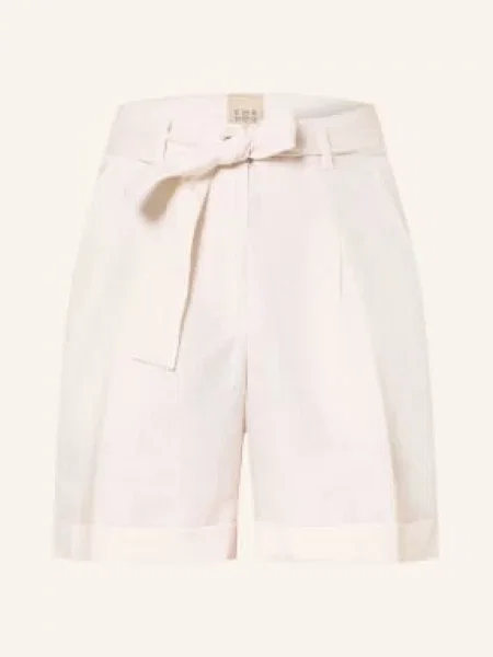 Émanou Szorty Lniane beige beżowe