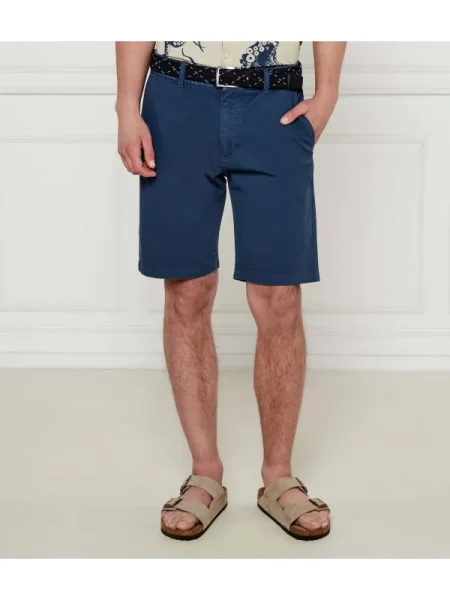 BOSS ORANGE Pantaloni scurți Chino | Tapered fit portocaliu