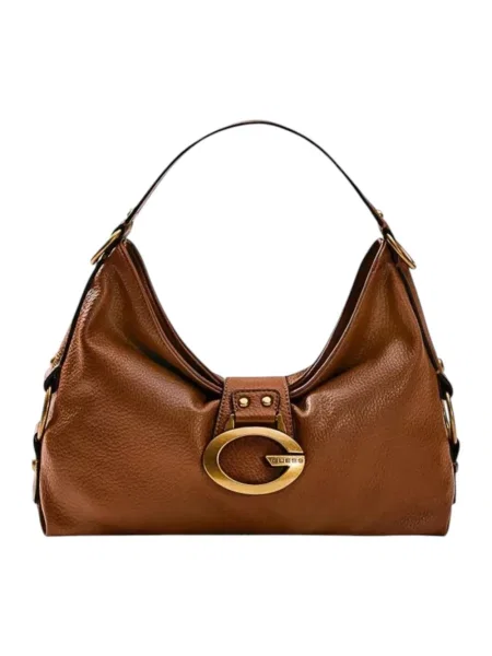 Guess torebka hobo z imitacji skóry CAMDEN brązowa