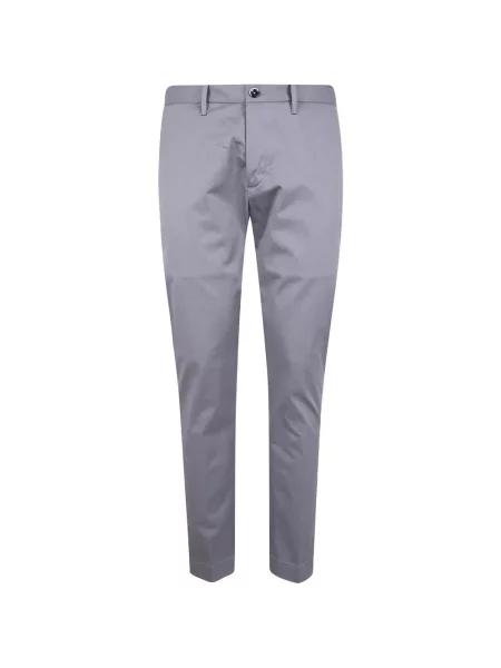 Pantaloni Nine In The Morning cu autograf gri