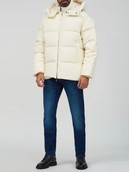 Пуховик Emporio Armani бежевый