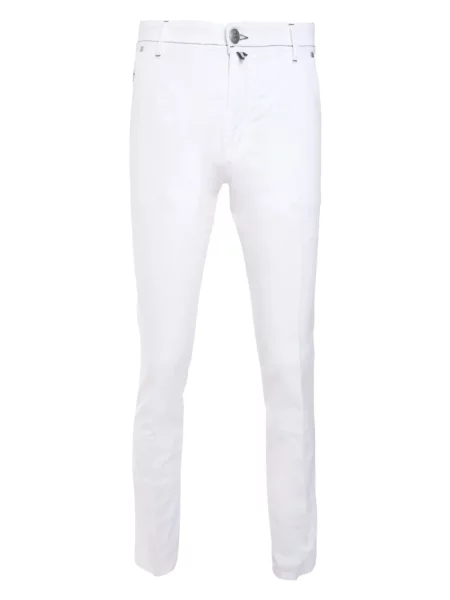 Skinny skinny džíny Luigi Borrelli bílé