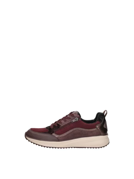 Sneakersy Waldläufer sznurowane skórzane czerwone