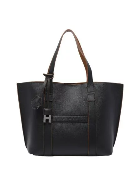 Shopperka Hogan skórzana z logo czarna