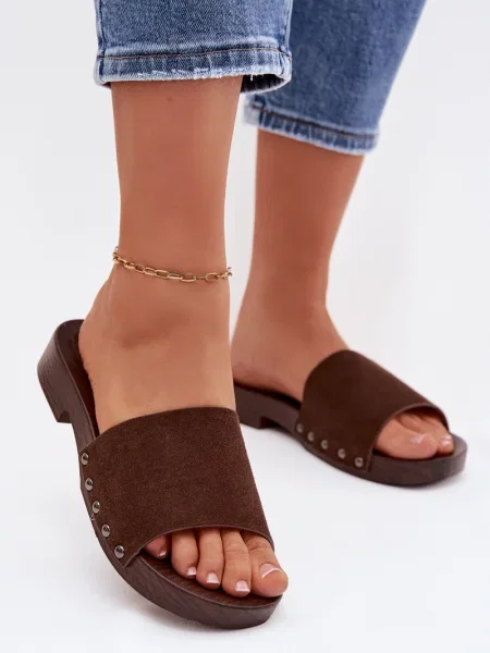 Sandály Boto s přezkou hnědé