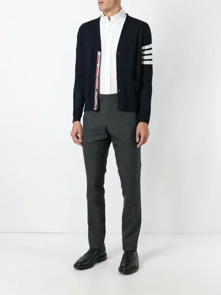 Cardigan Thom Browne tricotate albastru