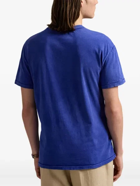 Ριγέ polo Polo Ralph Lauren με κουκούλα με αυτόγραφο λευκό