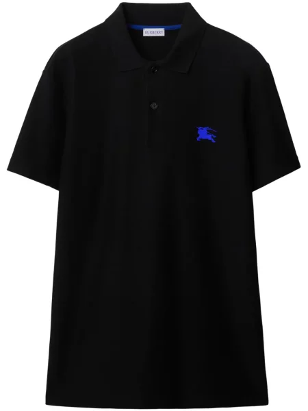 Polo Burberry cu broderie negru