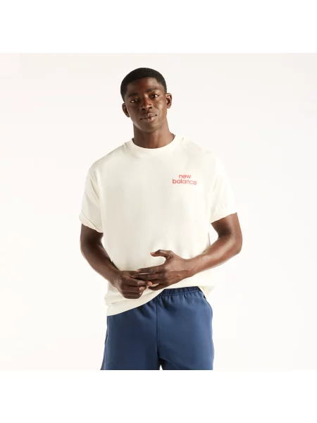 Koszulka New Balance – beżowa