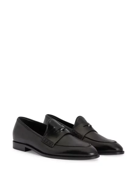 Kožené loafers Giuseppe Zanotti černé