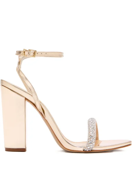 Sandale Schutz de cristal auriu