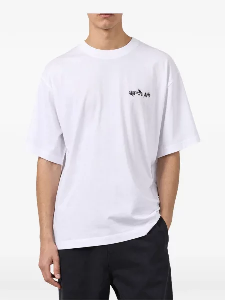 Tricou Off-white cu imagine alb
