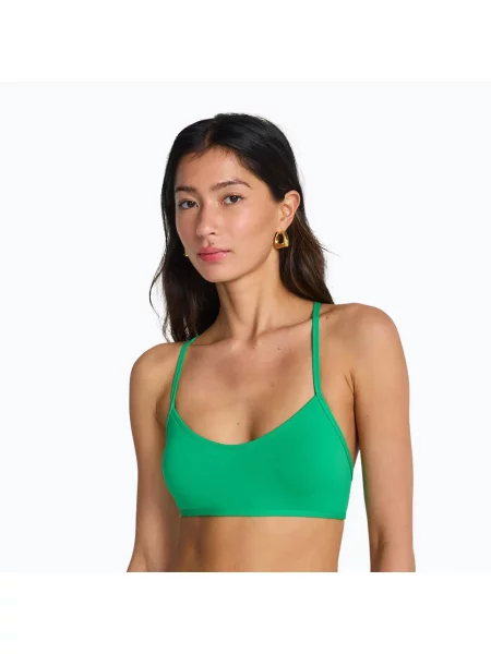 Góra od stroju kąpielowego Billabong Sol Searcher Lace Up Trilet zielony