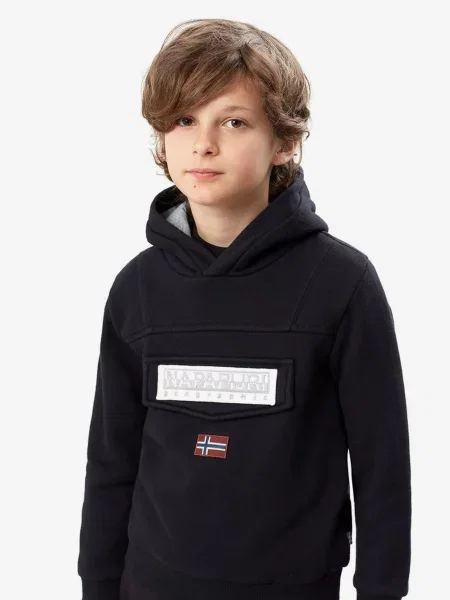 Дитяче Худі Napapijri Burgee 2 чорний