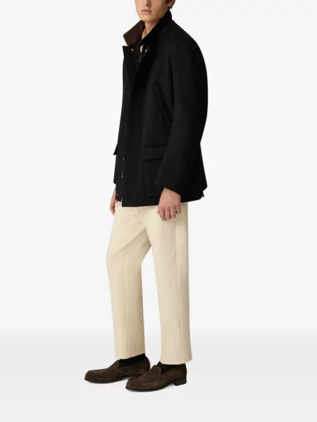 Pantaloni Lardini fără toc din țesătură twill