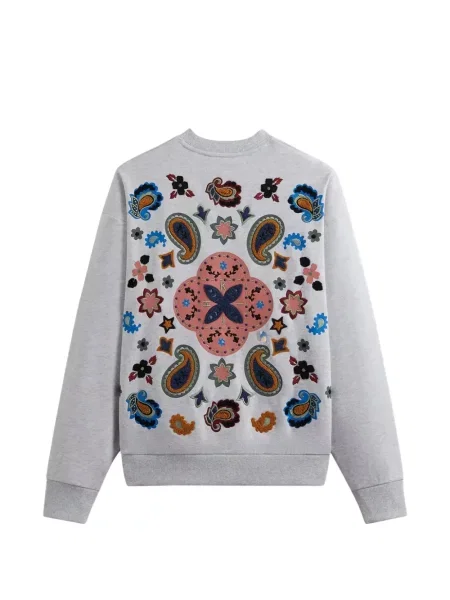 Pulover Kith cu model paisley gri